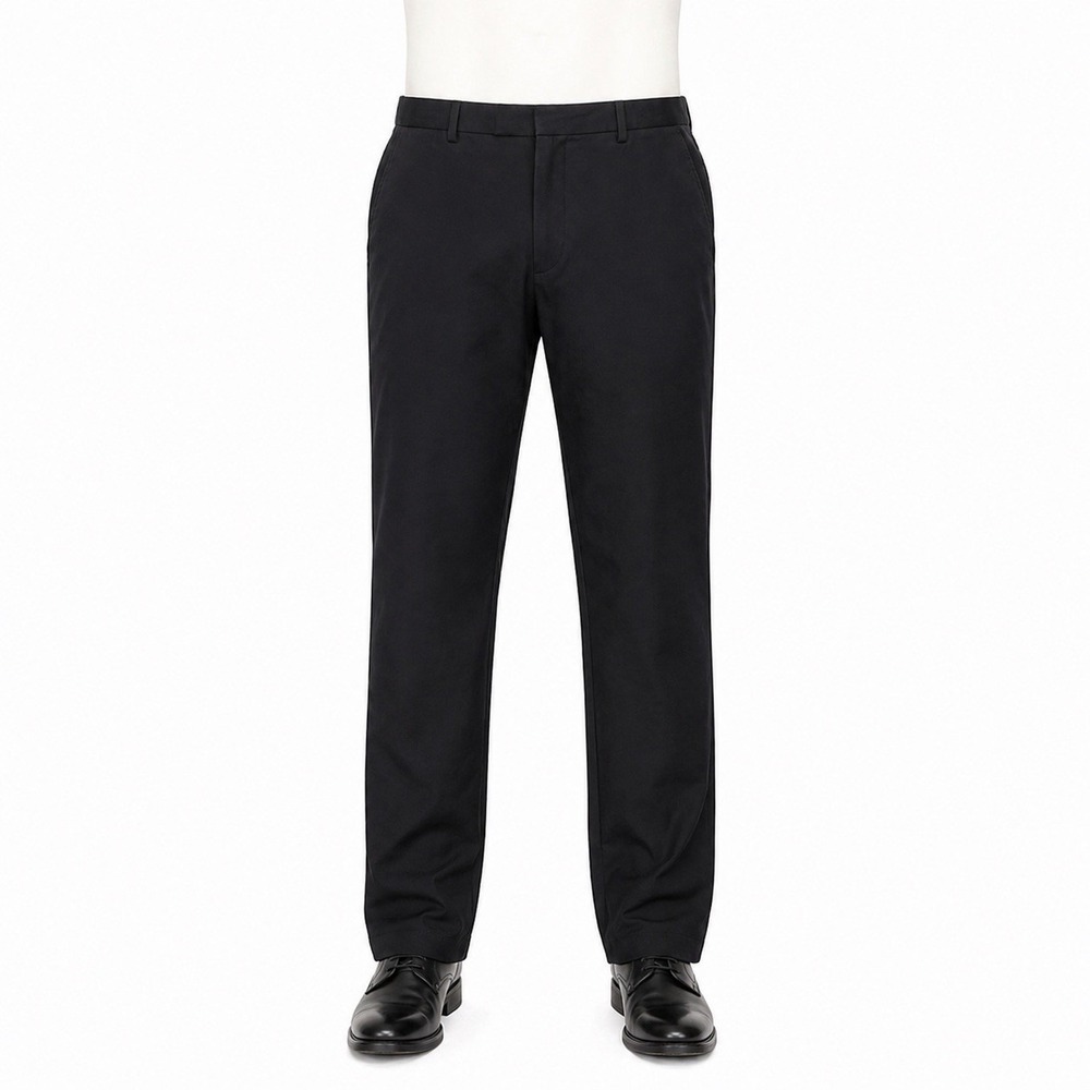 Saturdays New York City Pleated Trousers Mens 34 Black 100% Cotton Pants Neutral